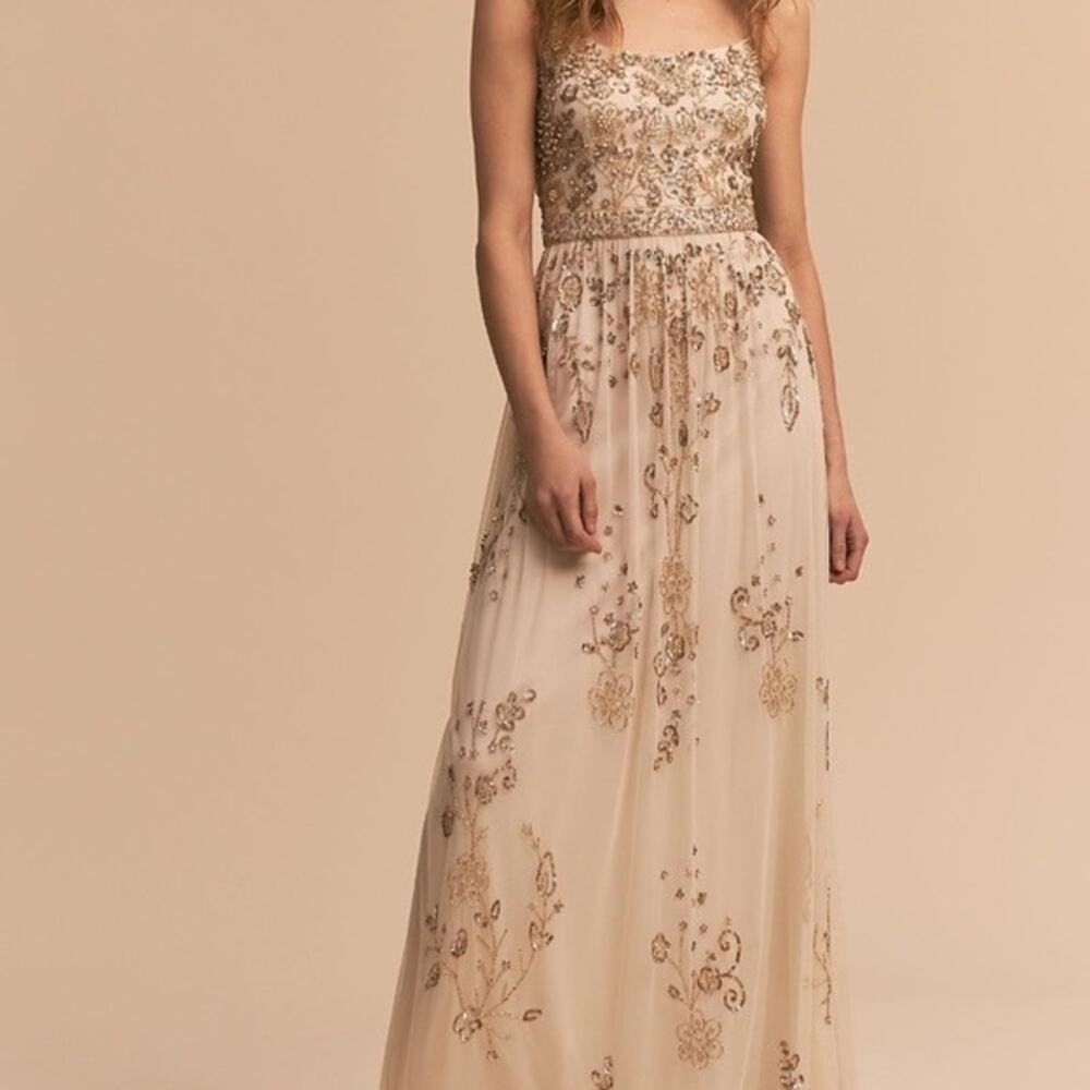 BHLDN Adrianna Spelled Mason Dress Size 0 Retails for $359